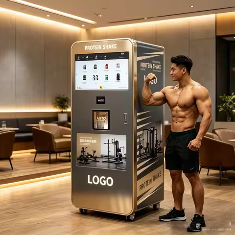 Smart Vending Machine Industrial Smart Protein Shake Machine Vendor Automatic Protein Shake Making V