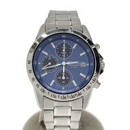 SEIKO mens watches Chronograph Wrist Watch analogues stainless BLU SLV 7t92-0dw0 Direct from Japan S