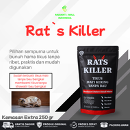 RADIANT RATS KILLER 100gr Racun Tikus Mati Kering Tidak Berbau Umpan Pembasmi Tikus