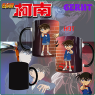 Gherht Neue Detektiv Conan Farbwechsel Tasse การ์ตูน Kreative Nach Hause Keramik Trinken Kaffeetasse อะนิเมะ Periphere Büro Trinkbecher ETYJE