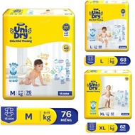 Unidry Super Absorbent Diapers M76/L68/XL60/XXL54