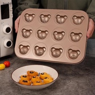 {BUDDI} 4/6/9/12 Even Bear Mold Baking Mold Pan Non-sti DIY Cute Candy Cake Mold Tool Decoration Bis