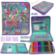 Midi Zip Kit Stationery Gift Set Ariel Mermaid Princess Stationery Set Midi Zip Mermaid Ariel Girls'