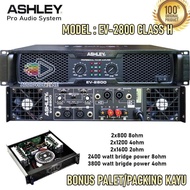 Power Ashley EV2800 Plus Subwoofer Power Amplifier Class H 2 x 800