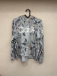 Calvin Klein CK 長袖花圖案帽T size L