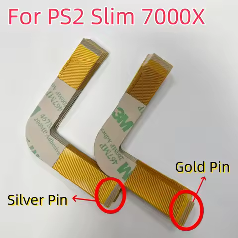 50pcs/lot Gold/silver Pin for PS2 Slim 7000x 70000 75000 79000 77000 Laser Lens Flex Cable Ribbon