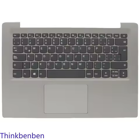 LAS Latin Spanish Gray Keyboard Upper Case Palmrest Shell Cover For Lenovo Ideapad S130 14 130s 14IG