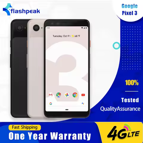 Google Pixel 3 Original Unlocked Mobile Phone 5.5'' 64GB/128GB ROM Snapdragon 845 Android Octa Core 