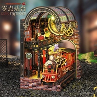 Zero Point Building Free Three-Dimensional Toys Jiate Assembled 3d Model diy Hut House Platform Mini