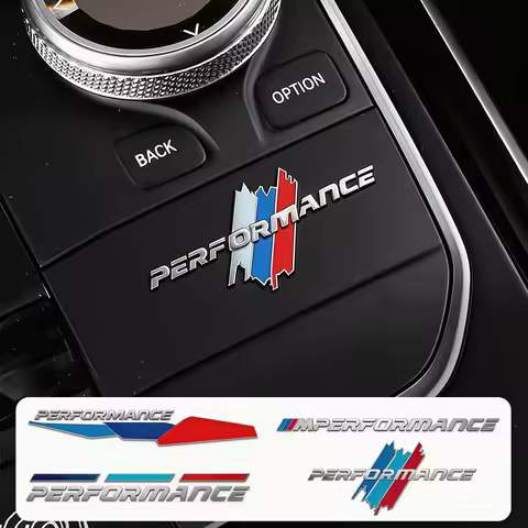 3Pcs M Performance Car 3D Metal Sticker Interior Decal Accessories For BMW G80 G06 G07 G42 G14 G15 G
