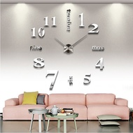 sale new Quartz wall clocks fashion watches 3d real big wall clock rushed mirror sticker diy living