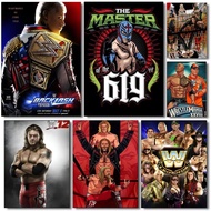 WWE Poster Selfadhesive Art Waterproof Paper Sticker for Coffee House Bar Room Wall Decor  Unique Ho