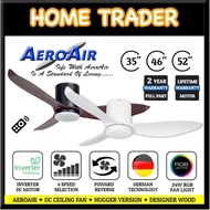 【 AEROAIR 】✦ DC CEILING FAN ✦ HUGGER SERIES ✦ AA-335 ✦ 35" / 46" / 52" ✦ FRAPPE WOOD ✦ LATTE WOOD