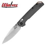 มีดพับ Kershaw Iridium DuraLock Folding Knife D2 Spear Point Blade, Gray Aluminum Handles (2...