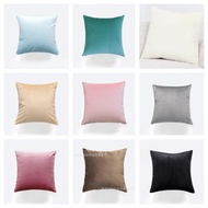 Plain Cushion Cover Pillowcase 40x40cm 45x45cm Cushion Case Velvet Sofa Pillow Case Nordic Sofa Pillow Covers Square Throw Pillow Case 天鹅绒抱枕套