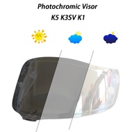 Motorcycle Helmet Shield Lens For AGV K5 K3SV K1 Helmet Photochromic Visor Face