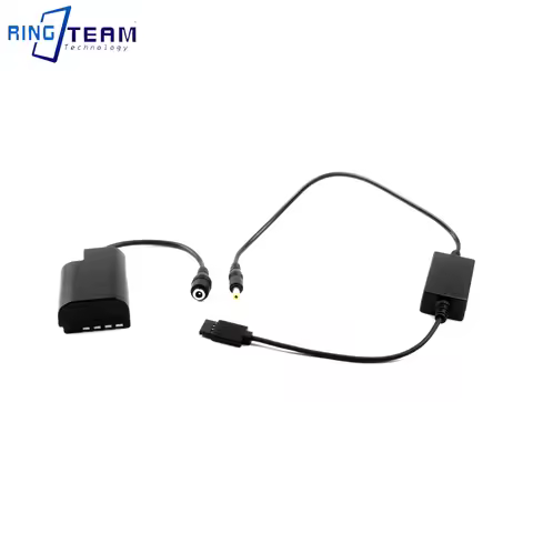 DMW-BLF19E DCC12 Dummy Battery + DC Cable for DJI Ronin Stabilizer Flat Port - Panasonic GH3 GH4 GH5