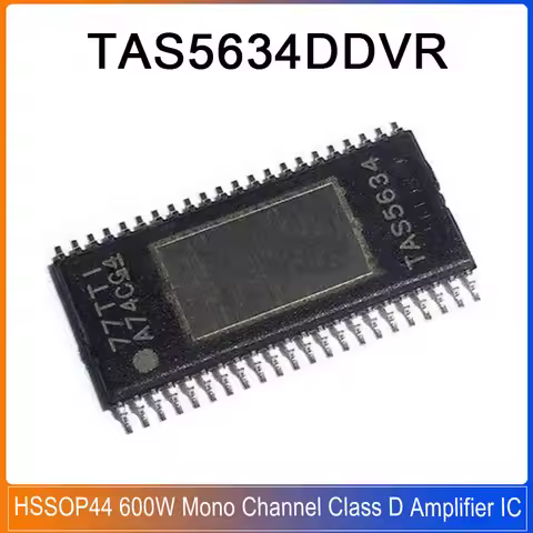 1-5PCS TAS5634DDVR HSSOP44 TAS5634 TAS 5634DDVR 300W Stereo /600W Mono Channel HD Digital Input 58V 