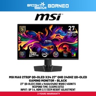 MSI MAG 273QP QD-OLED X24 27" QHD 240Hz QD-OLED Gaming Monitor - Black