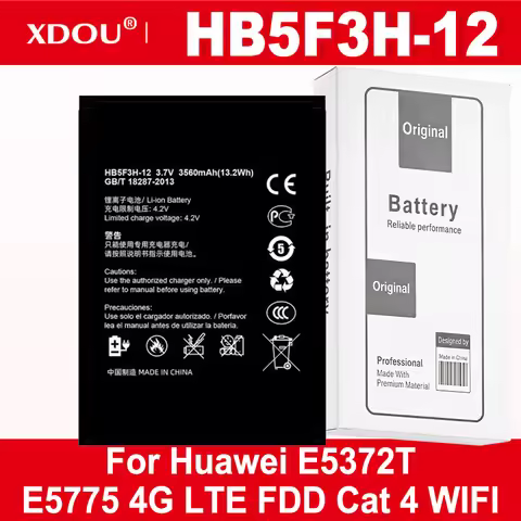 100% New HB5F3H/HB5F3H-12 3560mAh Battery For Huawei E5372T E5775 4G LTE FDD Cat 4 WIFI Router