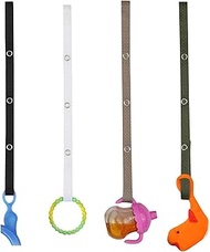 Baby Buddy Secure-A-Toy, Safety Strap Secures Toys, Teether, or Pacifiers to Strollers, Highchairs, 