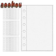 SEEKOV A7 Binder Pages, 6-Ring A7 Card Protector Sleeves,  Binder Refill