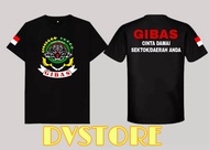 Kaos Ormas GIBAS//Kastem Nama Sektor Daerah Anda//Baju Ormas//T-shirt Ormas Gibas//Atribut Ormas Gib