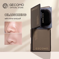 GECOMO Bamboo Charcoal Oil Absorbing Paper With Puff Facial Oil Absorbing Paper