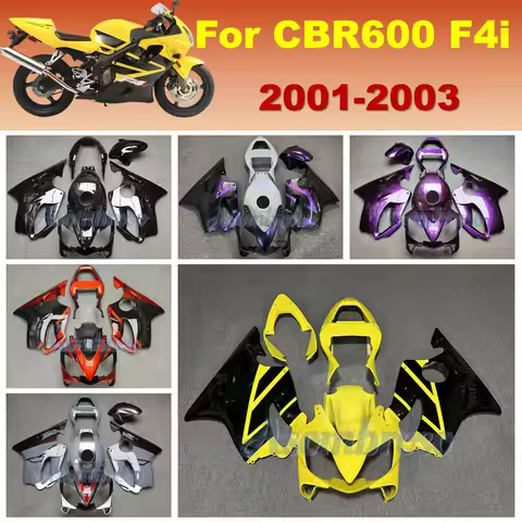 CBR 600 F4i 2001 2002 2003 Complete Fairings ABS Plastic Body Kits Compatible Motorcycle Parts