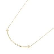【二手】Tiffany & Co.) T字微笑Smile項鍊 60011679 頸圍 40.5/46厘米 K18（黃金）女士TSmile小項鍊