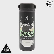 ADISI 不鏽鋼保溫瓶 AS21049 (550ml) / 城市綠洲 (陶瓷塗層 保溫水壺 不鏽鋼水壺) 霧黑-台灣黑熊