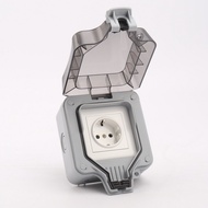 Ổ CẮM NGOÀI TRỜI CHỐNG NƯỚC IP66 CHÂN CẮM CHUẨN EU