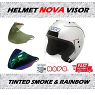 HELMET VISOR HELMET NOVA COLOUR SMOKE TINTED RAINBOW PELANGI NOVA DOT NSNV