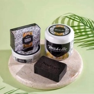 Paket mabello bedda lotong lulur hitam original 300 gram dan sabun beras hitam mabelo beda lotong