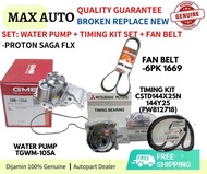 Timing Kit Set Timing Belt Set MMC + Water Pump GMB+ Fan Belt For Proton Saga FLX Exora Bold Turbo P