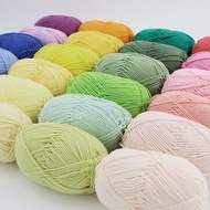 Cotton Yarn Baby Milk Yarn Worsted Cotton Crochet Thread Hand Knitting Wool Line Dyed Threadscarf Sw