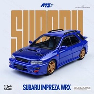[訂購] 1∶64 車模 SUBARU IMPREZA  WRX - 開蓋版 金屬藍 合金汽車模型