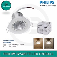 PHILIPS 5W LED EYEBALL KYANITE 59752 (Cool White, 4000K/ Warm White, 2700K) Pameron Essential Philip
