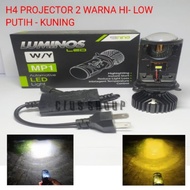 LED MINI PROJECTOR H4 LUMINOS LED MP1 2 COLORS H4 PNP 35 WATT SUPER BRIGHT 100% ORIGINAL