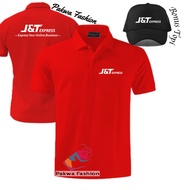 Bonus Topi kaos Poloshirt JNT Express Premium Distro Pria Wanita Polo Kerah Seragam Keren Cewek Cowo