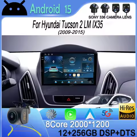 Android 15 Car Stereo Radio Multimedia Video Player For Hyundai Tucson 2 LM IX35 2009-2015 Navigatio