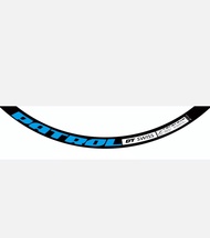 Stiker decal rims dt swiss patrol untuk 2 pelek isi 8 pcs lebar 2cm (bisa custom warna gradasi) Bias