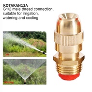 KOTAKAN13A Sprinkler Head, Adjustable G1/2 Atomizing Sprinkler Nozzle,  Brass Garden Irrigation Gard
