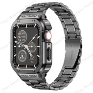 Bộ Mod Cho Apple Watch 8 7 45Mm 44Mm Vòng Đeo Tay Kim Loại Dây Đeo Cổ Tay Tích Hợp Thép Không Gỉ + V