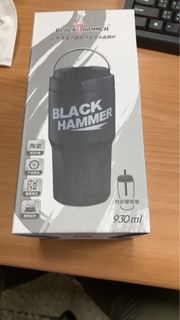 全新現貨Black Hammer 酷飲 陶瓷不鏽鋼保溫保冰晶鑽杯 手提冰壩杯 陶瓷冰霸杯 930ml(附矽膠吸管) 環保