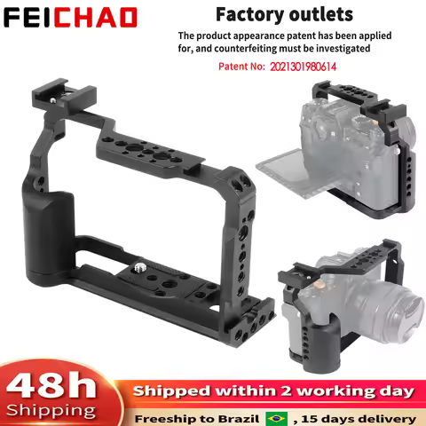 XT20 XT30 Camera Cage Rig Top Handle Grip 15mm Rod Clamp Mount Video Stabilizer Protective Frame for