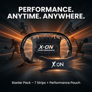 X ON Performance Starter Pack (7 Strips + Pouch) | Sports Nose Strips for Better Breathing, Gym, Foo