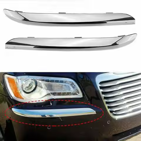 SXR-1Pair Front Left Right Bumper Molding Chrome Trim 68127941AB 68127940AB For 300 Accent 2011 2012