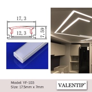 Aluminium Profile Casing LED Light Channel Strip Light LED Track Light Recessed Ceiling Corner YF103