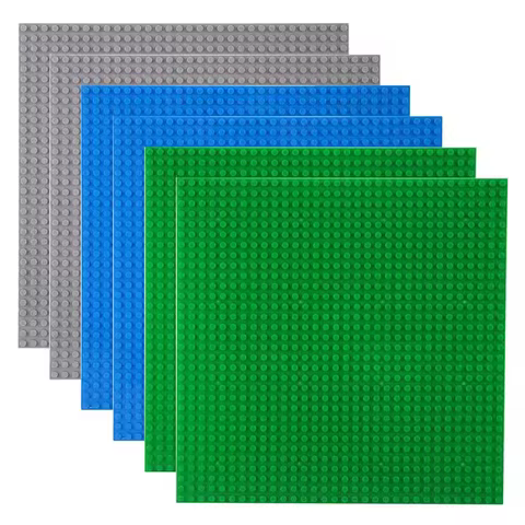 32x32 32x16 16X16 Dots Classic Base Plates MOC DIY Plastic Bricks Baseplates City Building Blocks Fi